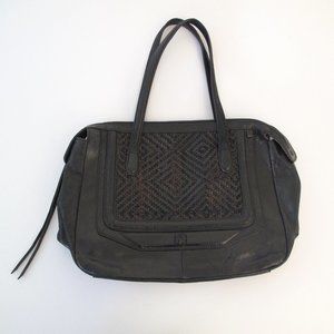 ELLIOT LUCA Woven Metallic Leather Shoulder Bag